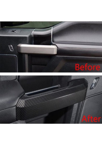Araba Iç Kapı Tutma Kolu Kapı Kolu Trim Kapağı Ford F150 2015-2020 Araba Iç Aksesuarları Siyah (Yurt Dışından) modelleri