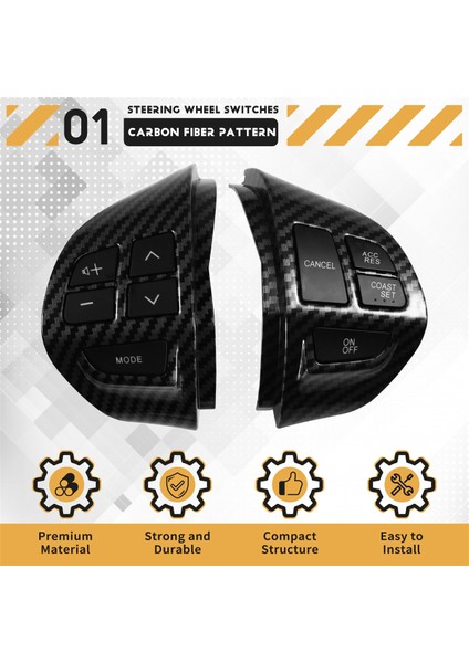 Mitsubishi Asx Pajero Outlander L200 Lancer Için Araba Direksiyon Düğmesi Seyir Kontrol Anahtarı Ses Ayar Anahtarı (Yurt Dışından) indirimleri