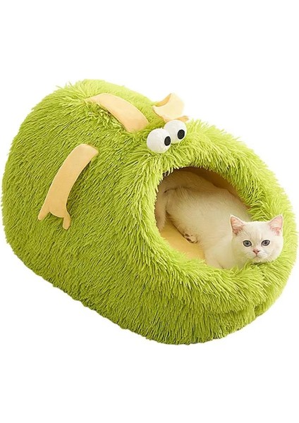 Kedi Mağarası Yatağı Evcil Hayvan Evi Rahat Yavru Kedi Şezlong Uyku Yastığı Sonbahar Kış Sıcak Köpek Sepeti Çadır Iç Mekan Kedileri Için Malzemeler (Yurt Dışından)