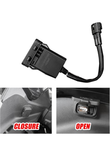 Motosiklet USB Arayüz Soketi Tip-C Darbe Portu Şarjı Cfmoto 300SR 250SR 450NK Xo Baboon (Yurt Dışından) modelleri