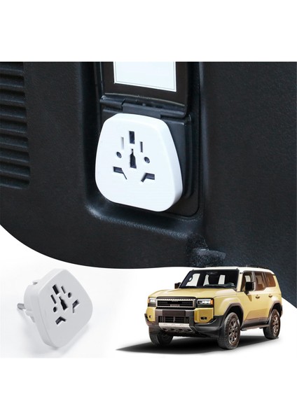 Toyota Land Cruiser 250 Prado LC250 2024 2025 Aksesuarları Için Bagaj Güç Fişi 12V Ila 100-240 Volt Dönüştürücü Ab Fişi (Yurt Dışından) fiyatları