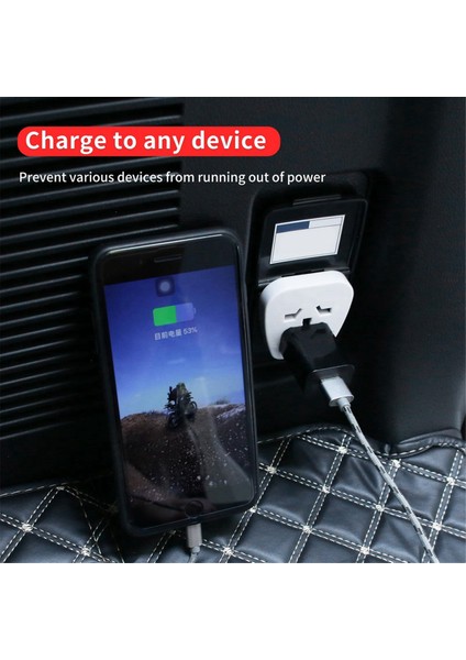 Toyota Land Cruiser 250 Prado LC250 2024 2025 Aksesuarları Için Bagaj Güç Fişi 12V Ila 100-240 Volt Dönüştürücü Ab Fişi (Yurt Dışından) fırsatları