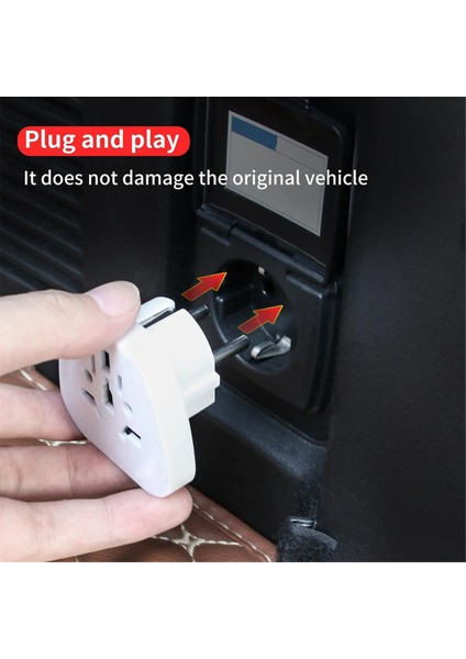 Toyota Land Cruiser 250 Prado LC250 2024 2025 Aksesuarları Için Bagaj Güç Fişi 12V Ila 100-240 Volt Dönüştürücü Ab Fişi (Yurt Dışından) indirimleri