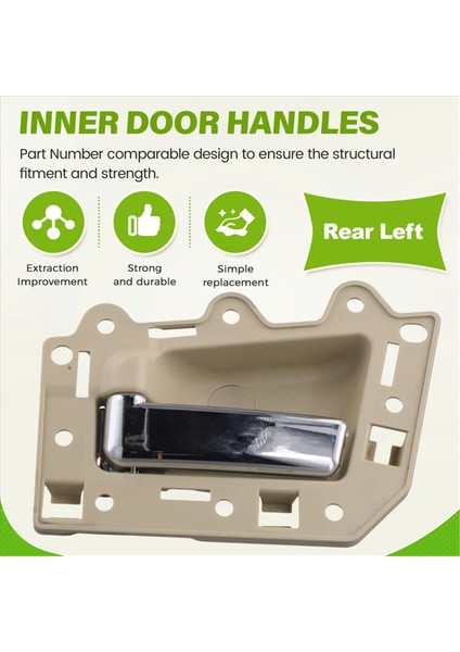 2 Adet Sol ve Sağ Iç Kapı Kolu Seti Jeep Grand Cherokee 2005-2011 Arka (Yurt Dışından) fiyatları