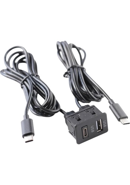 Araba Android Navigasyon Makinesi Çift Type-C Giriş USB + Usb-C Arayüz Paneli Uzatma Kablosu Adaptör Paneli (Yurt Dışından) modelleri