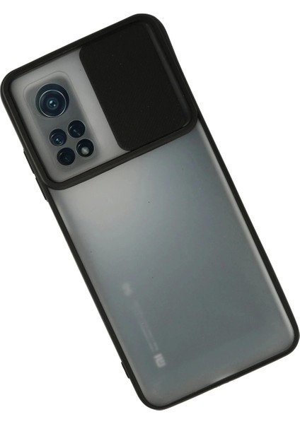 Xiaomi Mi 10T Kılıf Palm Buzlu Kamera Sürgülü Silikon - Siyah fiyatları