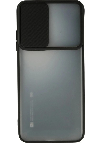 Xiaomi Mi 10T Kılıf Palm Buzlu Kamera Sürgülü Silikon - Siyah modelleri