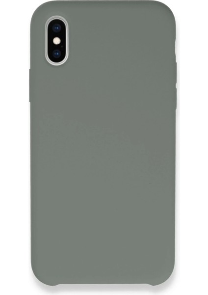 iPhone Xs Max Kılıf Lansman Legant Silikon - Gri