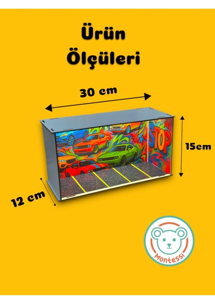 Renkli Ahşap Oyuncak Araba Garajı Işıklı, Eğlenceli ve Güvenli Oyun Alanı modelleri