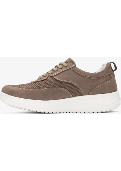 Hakiki Deri-Triko Erkek Günlük Yürüyüş Ayakkabısı - 2550 Nt-Kum KK064 fiyatları