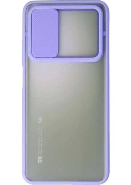 Xiaomi Mi 10T Kılıf Palm Buzlu Kamera Sürgülü Silikon - Lila fiyatları