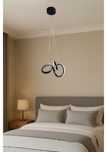 Taly Siyah Kasa Ledli Avize