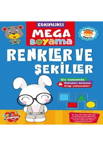 Etkinlikli Mega Boyama - Renkler ve Şekiller