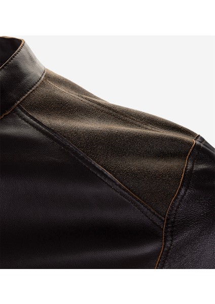 Erkek Hakiki Deri Kahverengi Deri Mont 1000 032 Erk Derımont Y25 Kahve Dokme modelleri