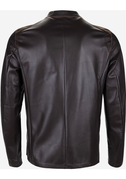 Erkek Hakiki Deri Kahverengi Deri Mont 1000 032 Erk Derımont Y25 Kahve Dokme fırsatları