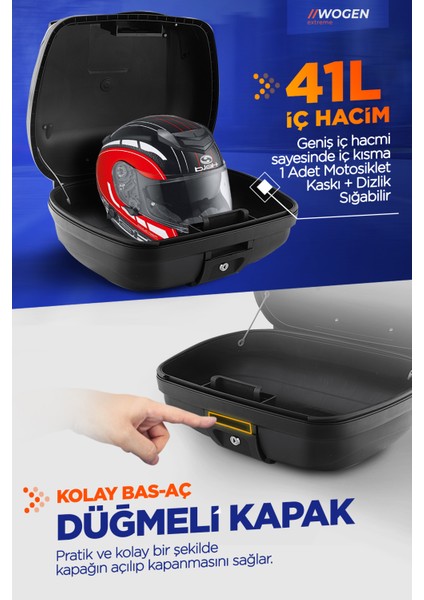 WG41 Arka Çanta 41 L Sırt Dayamalı Premium (Siyah) fırsatları