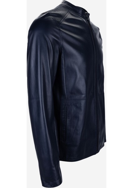 Erkek Hakiki Deri Lacivert Deri Mont 1000 032 Erk Derımont Y25 Lacı Dokme fiyatları