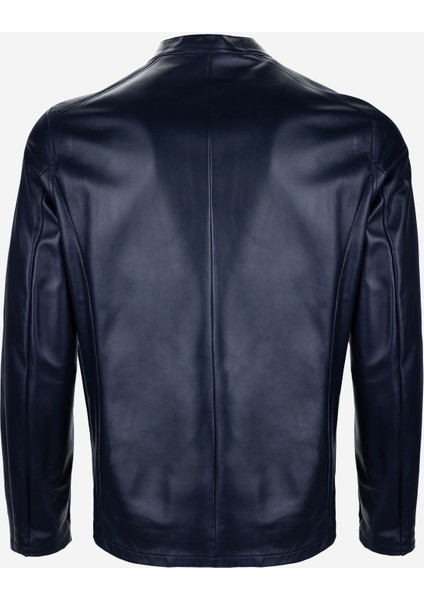 Erkek Hakiki Deri Lacivert Deri Mont 1000 032 Erk Derımont Y25 Lacı Dokme fırsatları