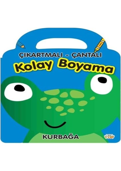 Kurbağa - Çıkartmalı-Çantalı Kolay Boyama