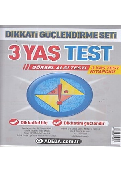 Dikkati Güçlendirme Seti 3 Yaş Test
