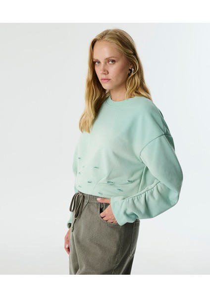 Eskitme Efektli Sweatshırt TW6250091015013 fiyatları