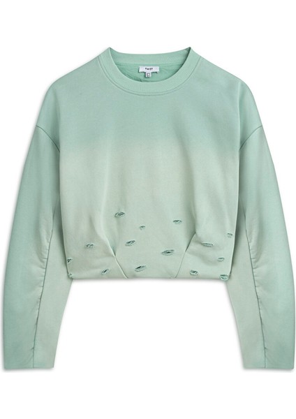 Eskitme Efektli Sweatshırt TW6250091015013 indirimleri