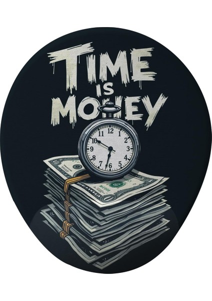 Time Is Money Bilek Destekli Mousepad