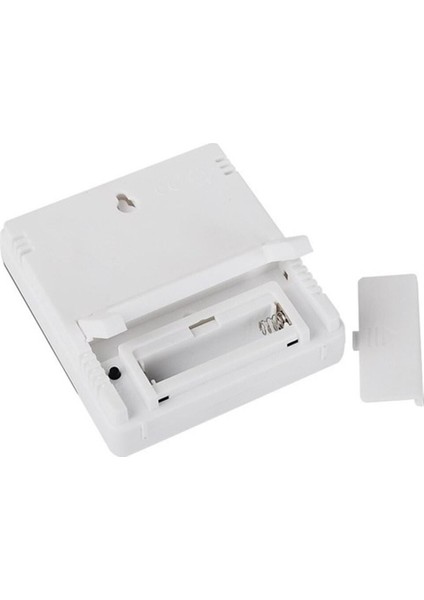 Beyaz Dijital Masaüstü Sıcaklık ve Nem Ölçer Saat 9X8X2MM fırsatları