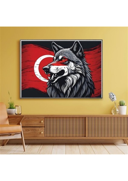 Asil Kurt 4 70X50CM Çerçevesiz Karton Tablo fiyatları