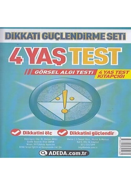 Dikkati Güçlendirme Seti 4 Yaş Test