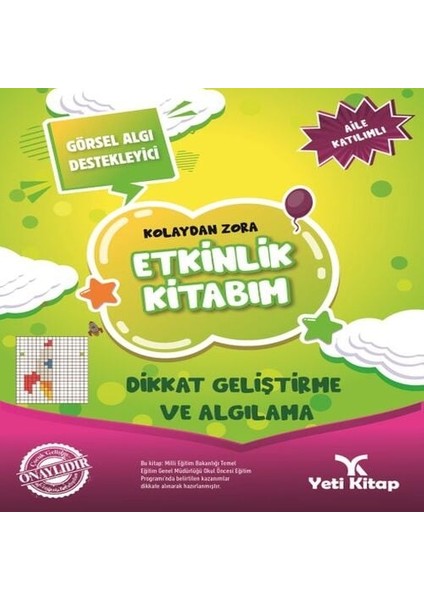 Kolaydan Zora Etkinlik Kitabım - Dikkat Geliştirme ve Algılama