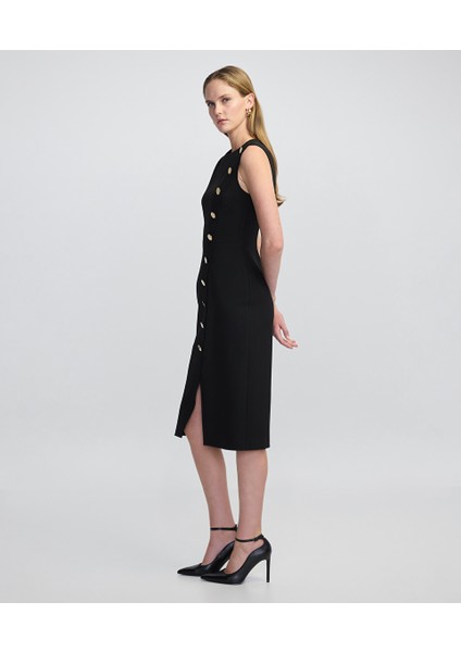 Diyagonal Metal Aksesuarlı Elbise IW6250002098001 fırsatları