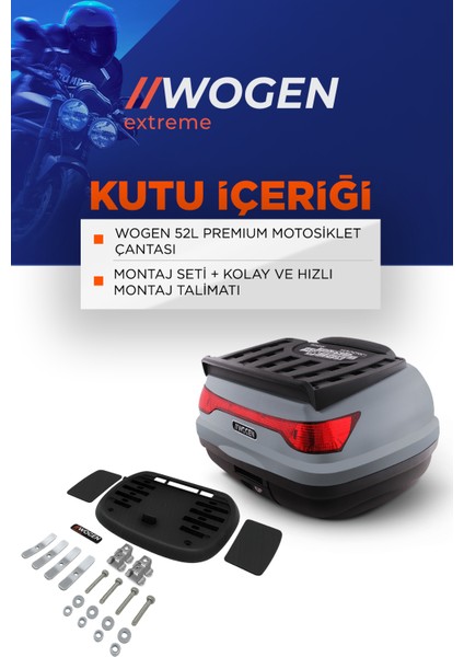 WG52 Arka Çanta 52 L Sırt Dayamalı Premium (Nardo Gri) indirimleri