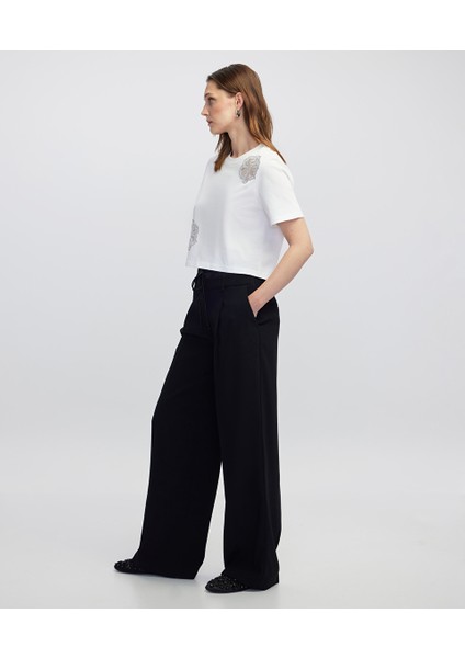 Saten Mix Wide Leg Fit Pantolon IW6250003108001 fiyatları