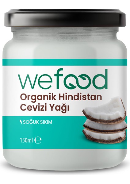 Organik Hindistan Cevizi Yağı 150 ml (Soğuk Sıkım) 8681749104451