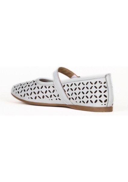 Beyaz Deri Kadın Düz Babet 01WE1701 01WE1701 fırsatları