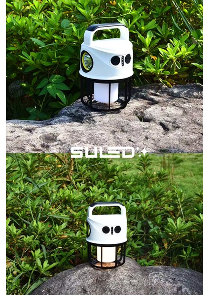 Light Pro2 Işıldak Profesyonel Kamp Lambası ve Fener Şarjlı USB Powerbank Özellikli