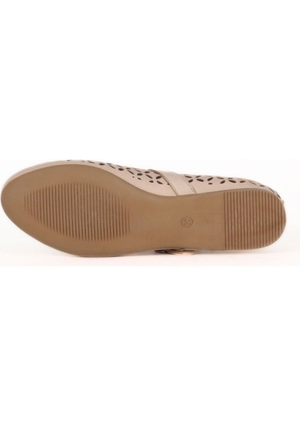 Pembe Deri Kadın Düz Babet 01WE1701 01WE1701 indirimleri