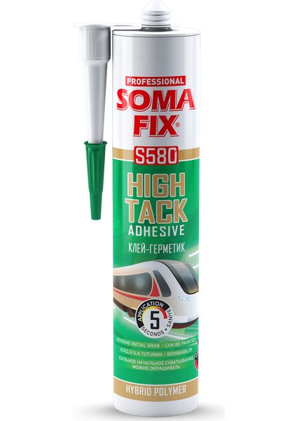 Somafix S580 Hıgh Tack Korniş Yapıştırıcı Beyaz 280ML 480GR