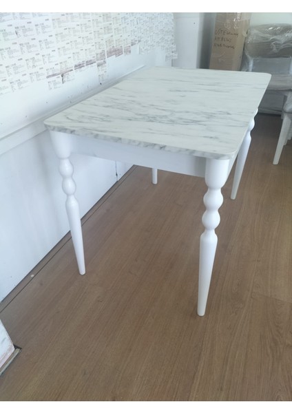 100 x 70 cm Beyaz Mererdesen Sabit Masa