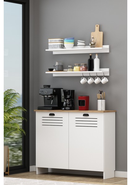 Vega Kahve Köşesi 110 cm ( 90 cm ve 104 cm Petekler Için ) Petek Üstü Çok Amaçlı