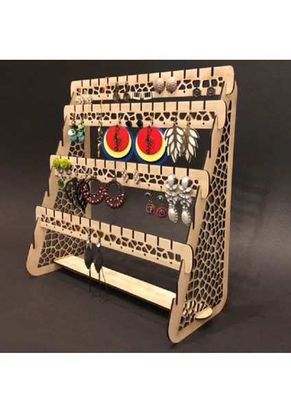 Yeşil Takı ve Küpe Standı, Şık Dekorasyon Aksesuarı