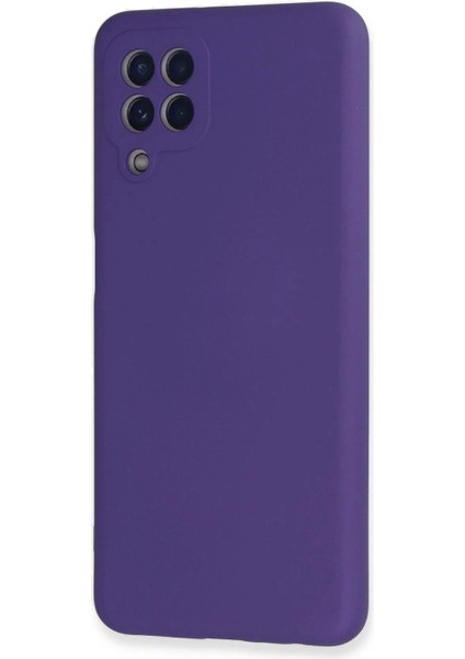 Samsung Galaxy A22 Kılıf Nano Içi Kadife Silikon - Mor modelleri
