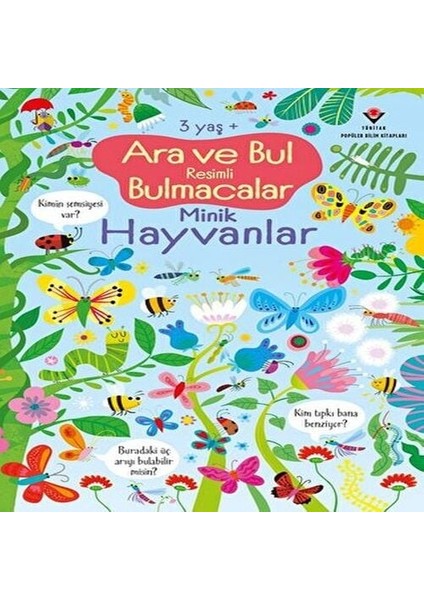 Ara ve Bul Li Bulmacalar Minik Hayvanlar