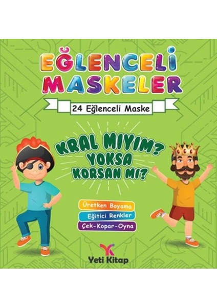 Eğlenceli Maskeler Kral Mıyım Sa Korsan Mı?