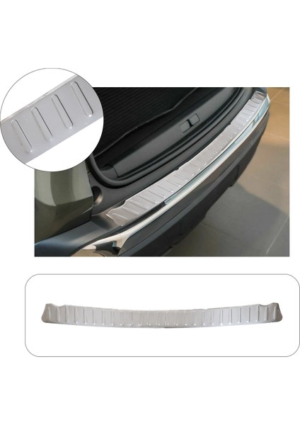 Fiat Fiorino Uyumlu 2007 ve Üzeri Krom Arka Tampon Üstü Koruma Paslanmaz Çelik