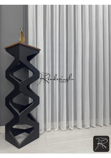 Tül Perde Örme Kumaş Çizgili Rivella Desen Ütü Sevmez indirimleri