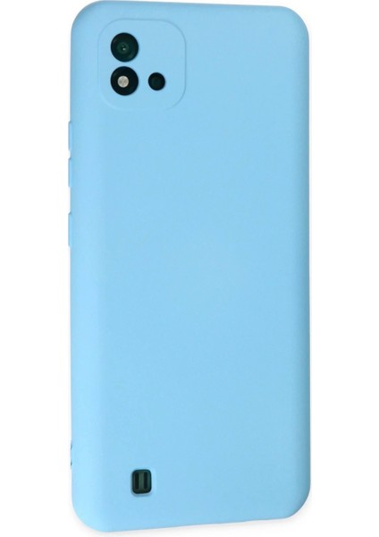 Realme C11 2021 Kılıf Nano Içi Kadife Silikon - Mavi modelleri