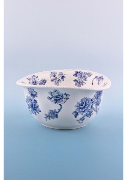 Inci Serisi Blue Blanc Porselen Salata Kasesi