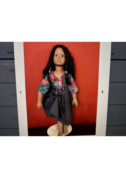 Avrupa Porselen Bebek 56 cm Boyunda - Serçe Parmağı Kırıktır